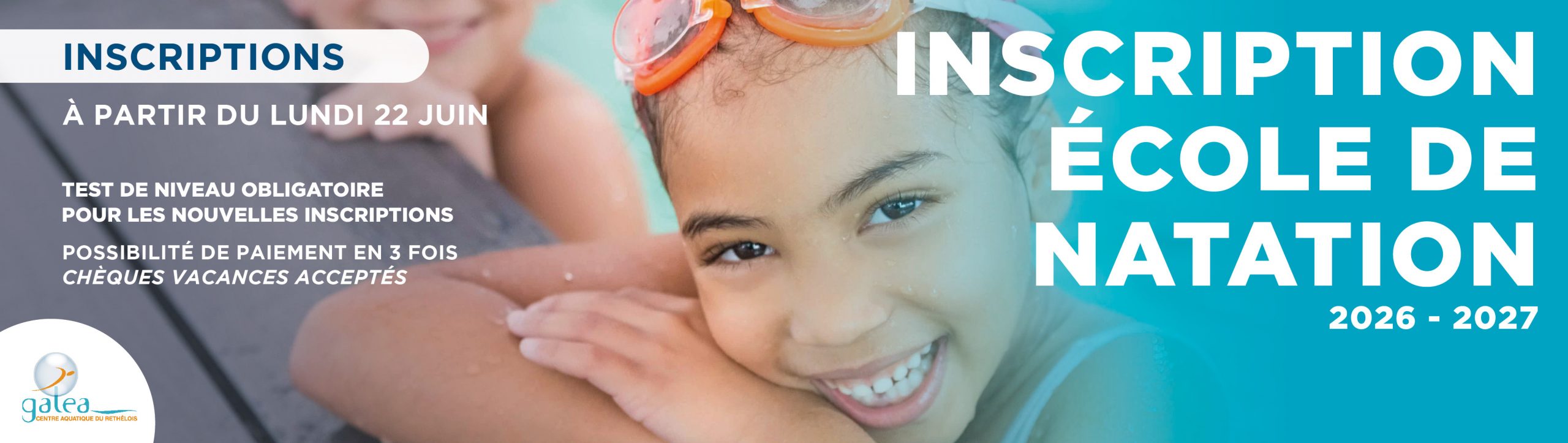 INSCRIPTION ÉCOLE DE NATATION 2026-2027